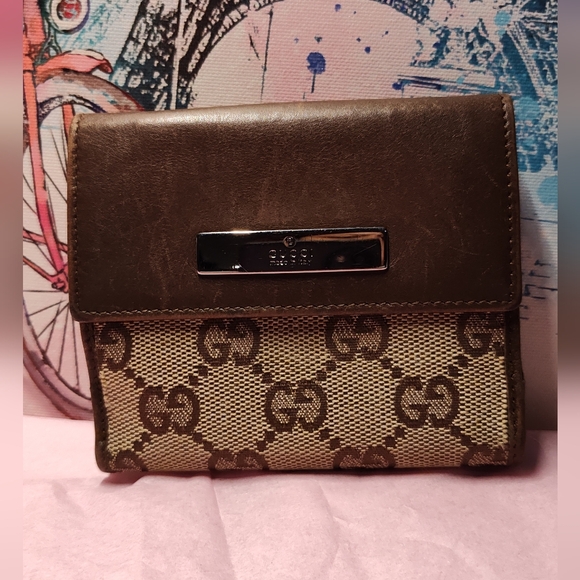 Authentic Gucci Monogram GG Compact bifold Wallet•GUC•COA available - Picture 3 of 17
